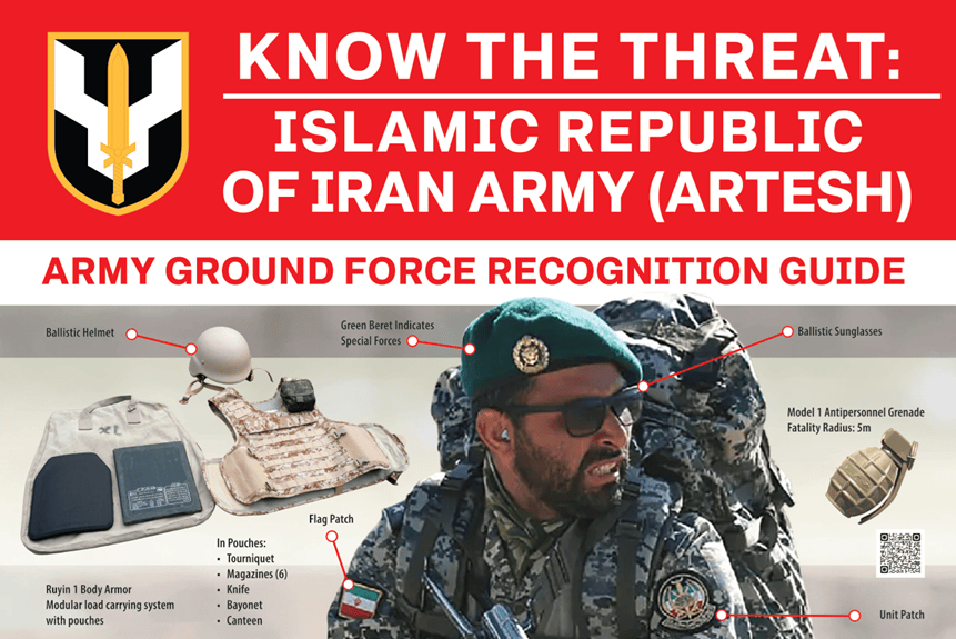 The Army’s guide to Iran’s ground forces. Army image.