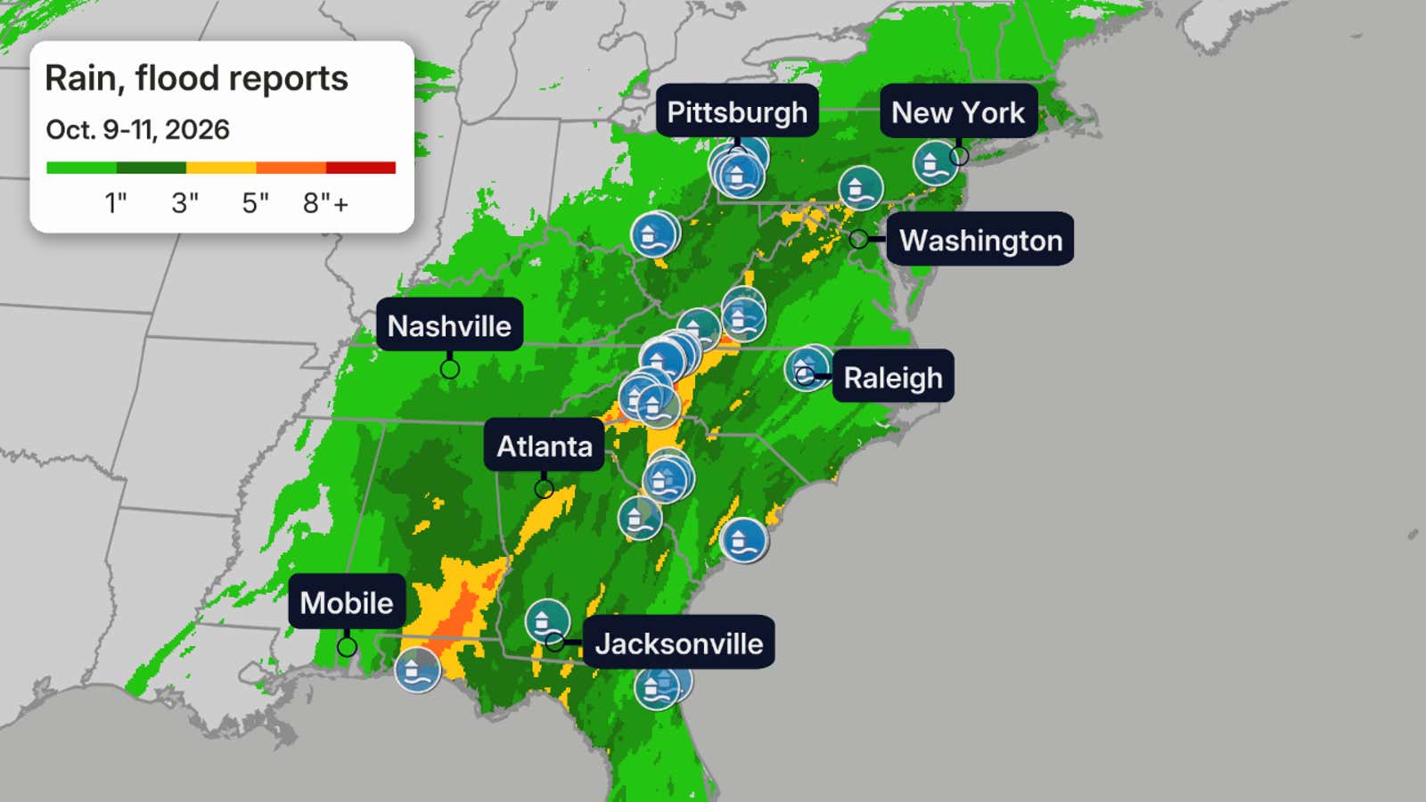Hurricane Isaias rainfall and flood reports