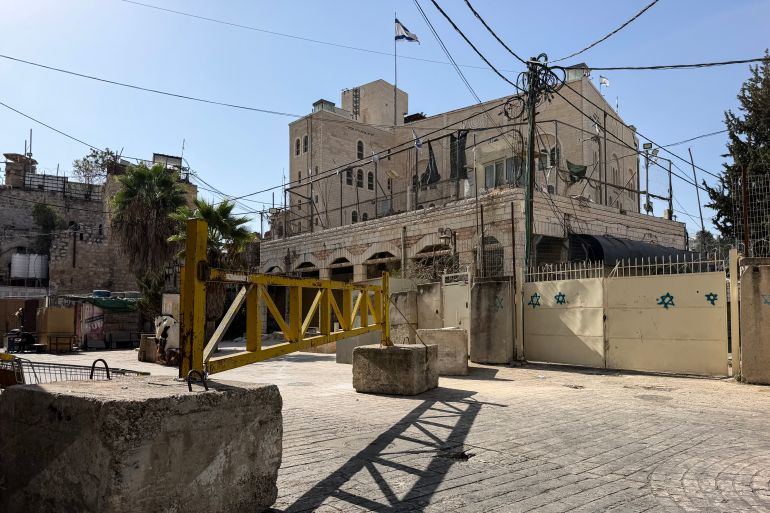 Israel installed new iron gates in Hebron’s Old City to restrict the movement of Palestinians Photo By Sari Jaradat-1791707993