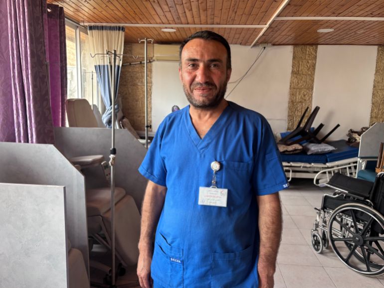 Khaldoun Atwan must make an arduous journey to reach his workplace [Al Jazeera]