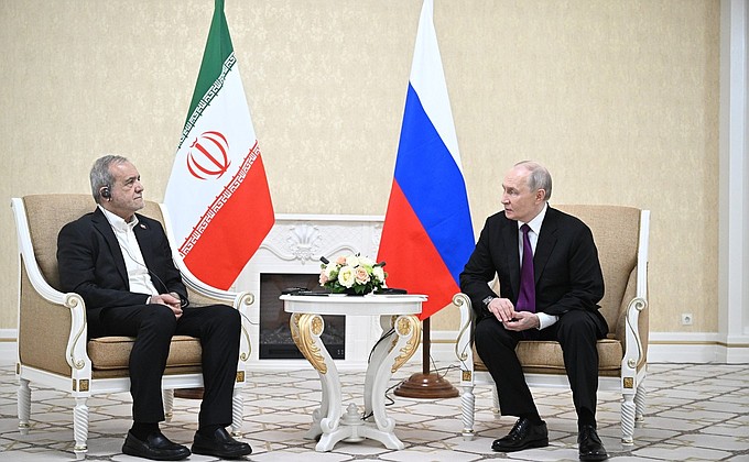 Meeting with President of Iran Masoud Pezeshkian • President of Russia
