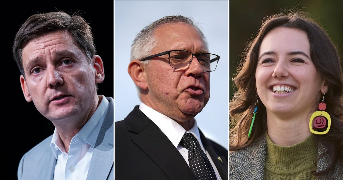 Three B.C. party leaders to face off in only televised debate of election - CTV News