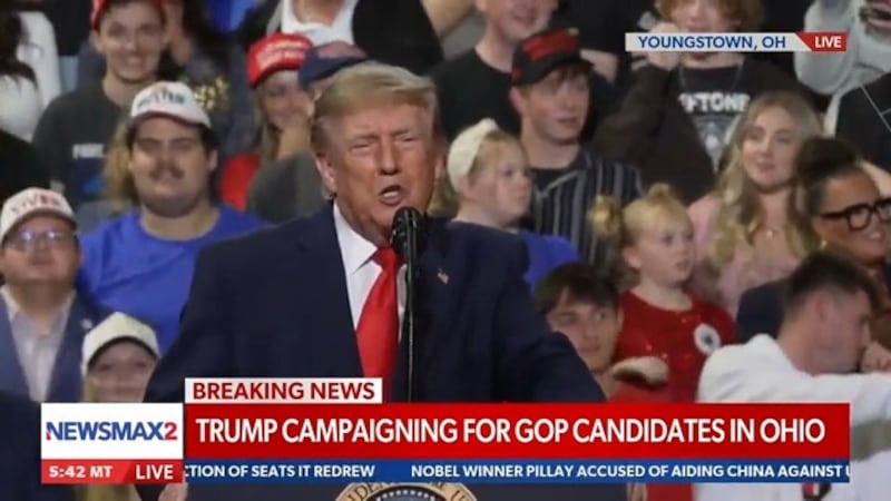 238-pound Trump made weight jibes at the woman.