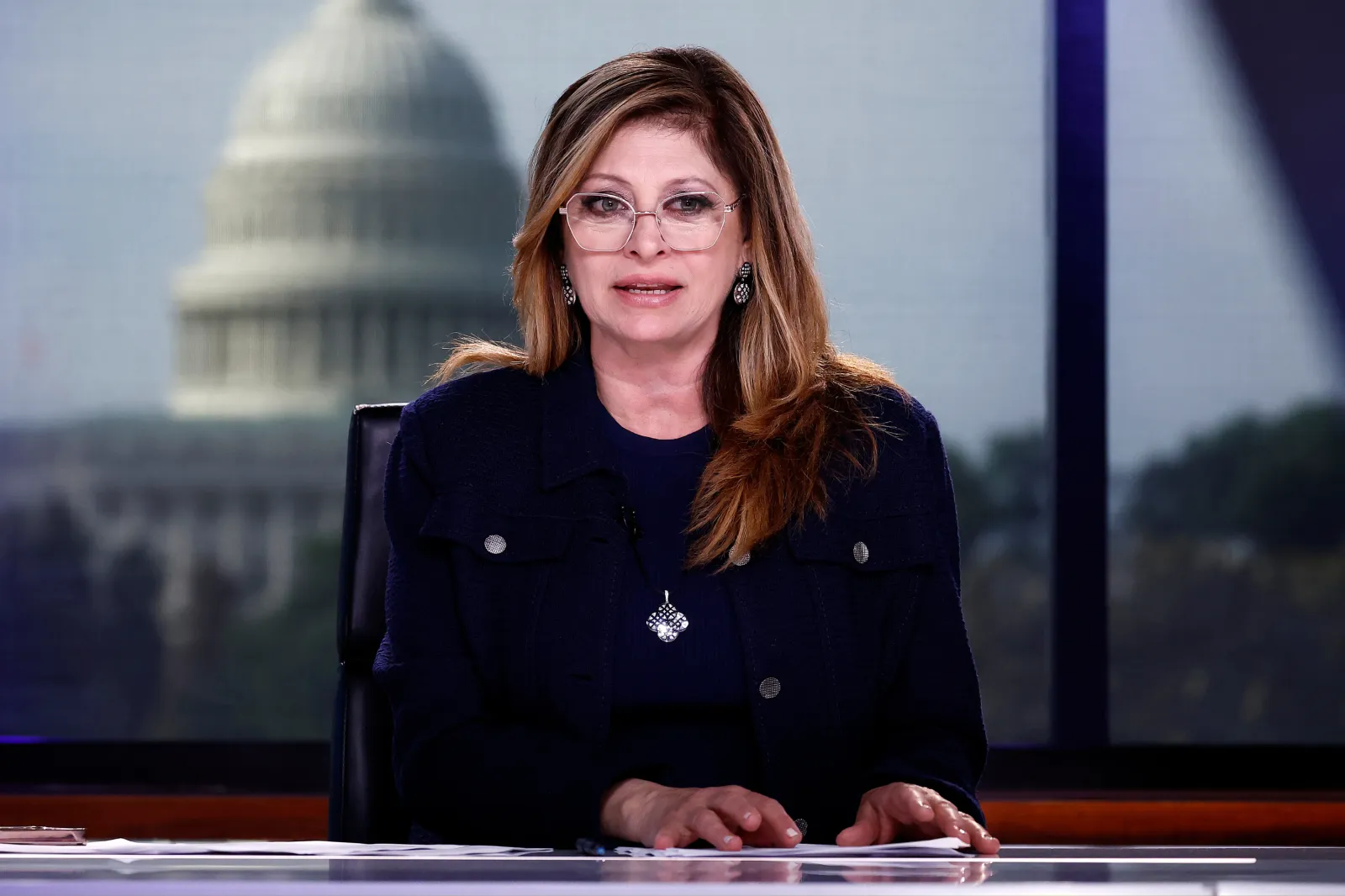 Anchor Maria Bartiromo during FOX Business Network's "Mornings with Maria" at Fox Business Studios on June 9, 2026 in Washington, D.C.