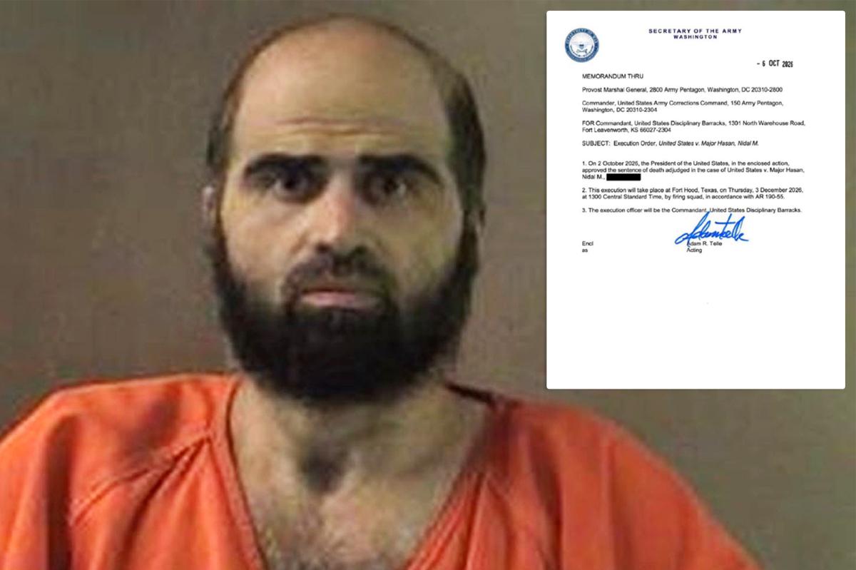 Fort Hood killer Nidal Hasan’s execution date set at military base where he carried out mass killing