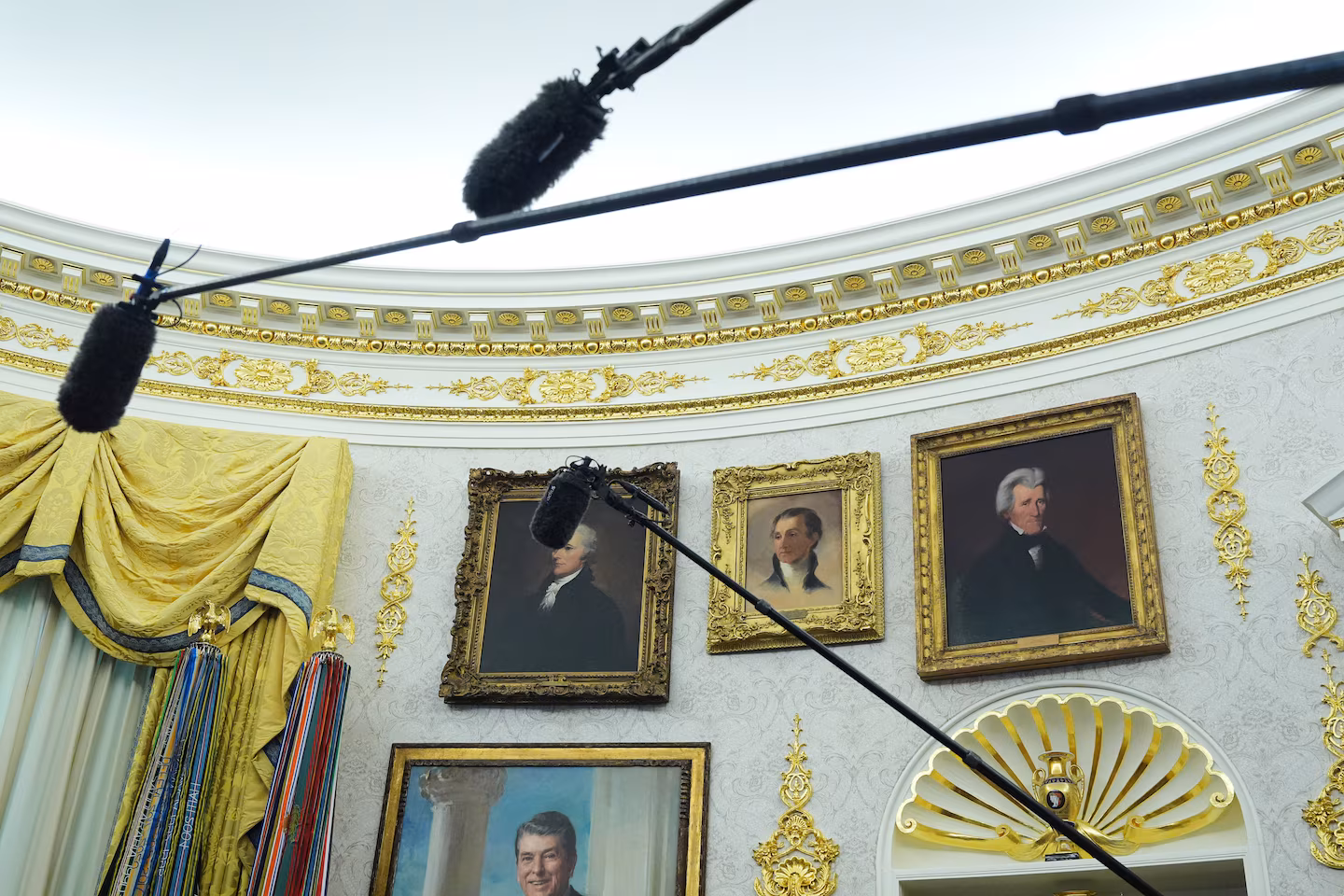 Trump says Secret Service wants him to ‘take down’ Oval Office