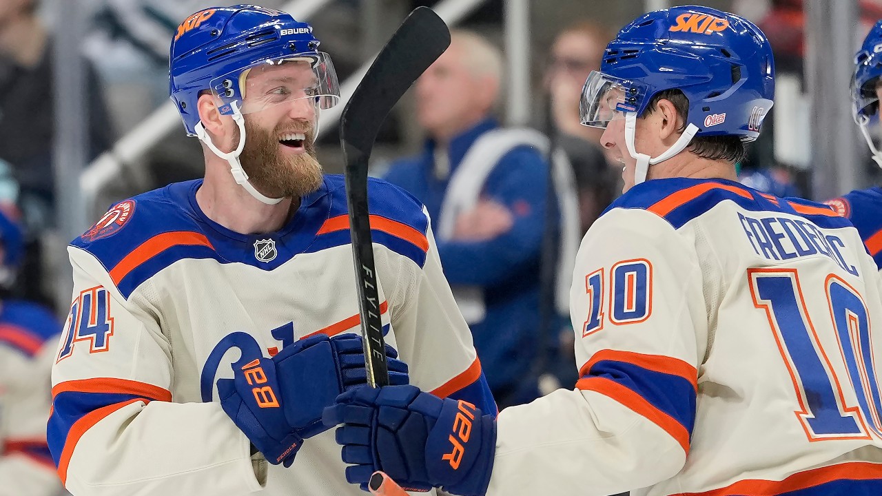 Oilers play to Babcock's vision in meat-grinder win over Sharks