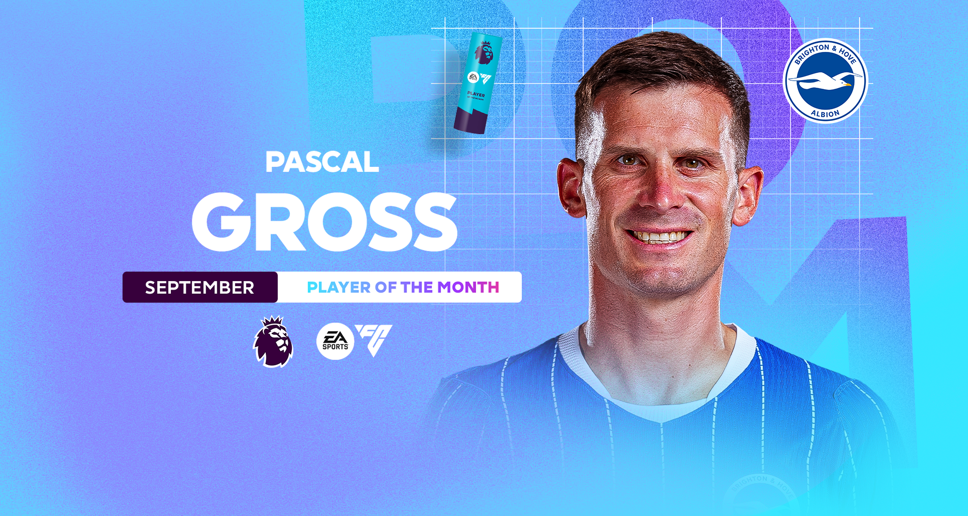 Pascal Gross wins his first EA SPORTS Player of the Month award
