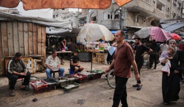 Israel says commercial goods will not enter Gaza, a major shutoff for the hungry territory
