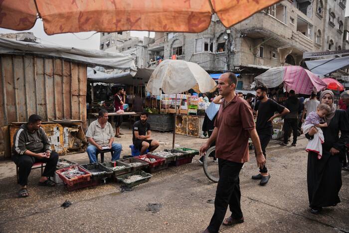 Israel says commercial goods will not enter Gaza, a major shutoff for the hungry territory