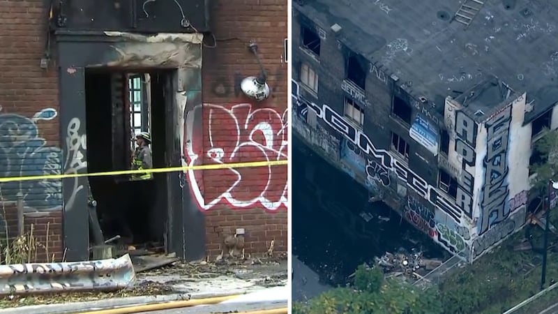 Historic warehouse in Riverside erupts in flames: Fire crews investigating suspicious circumstances
