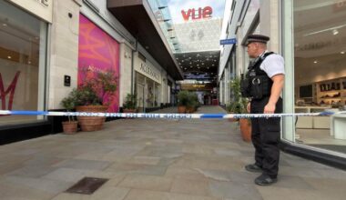 Gunmen open fire on 'busy' shopping centre injuring two in north London | News UK