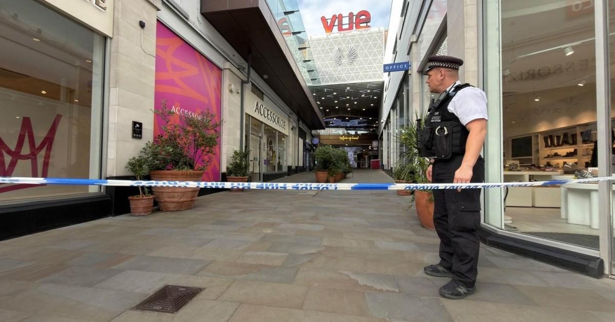 Gunmen open fire on 'busy' shopping centre injuring two in north London | News UK