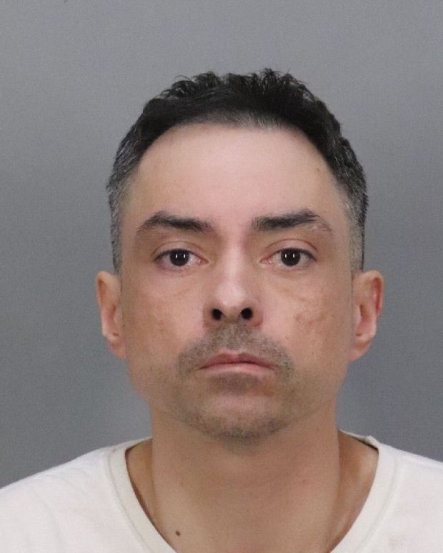Jonathan Hanson, 44, of San Jose, was arrested Oct. 12, 2026 on suspicion of sexual assault of a minor at the same home where 8-year-old Aurora Williams suffered a fatal asthma attack in May 2026 that has led to child endangerment charges against her mother and stepfather. Aurora's mother and Hanson's sister, Gabrielle, is also charged in Hanson's case. (Photo courtesy of San Jose Police Dept.)