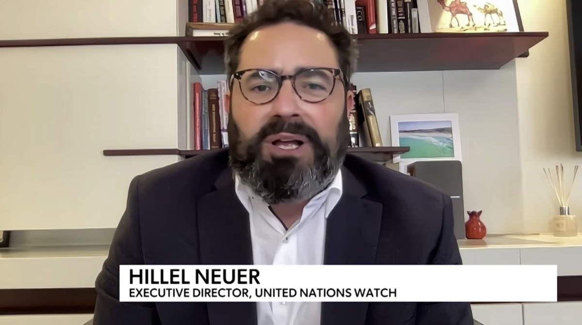Hillel Neuer on Newsmax: “The U.N. Scapegoats Israel”