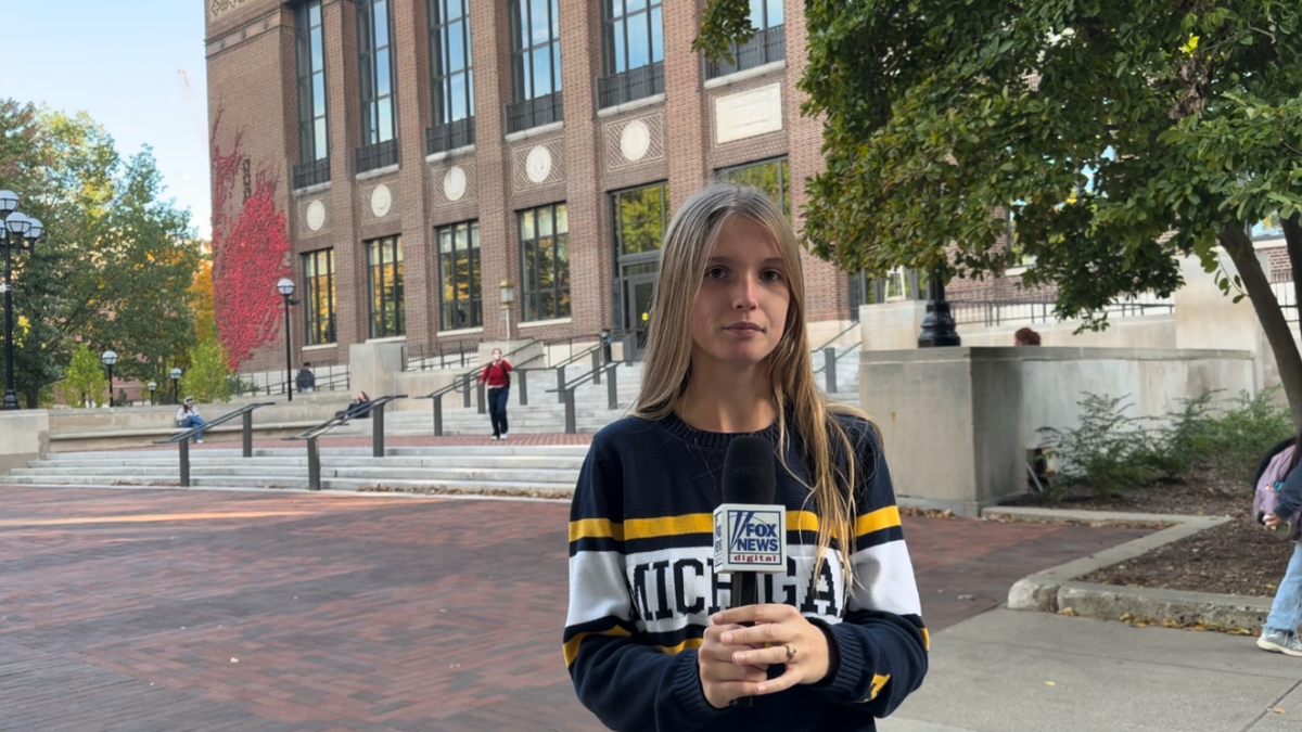 Kayla, a University of Michigan Student with a positive view of socialism. She defined the concept as the government working to provide people with a robust social safety net.