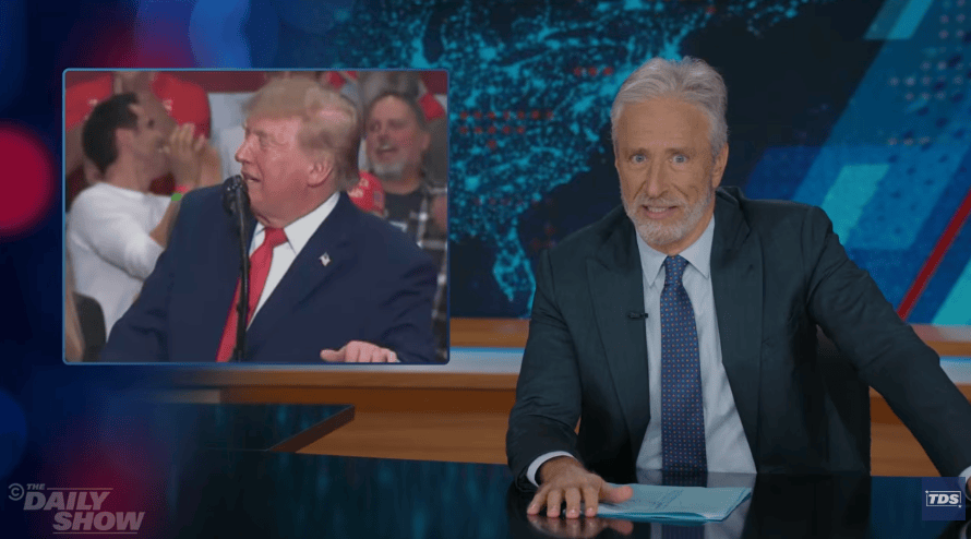 Jon Stewart Trolls Trump’s Nicki Minaj Fixation