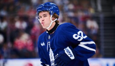 Maple Leafs' Gavin McKenna talks benching, Tavares injury