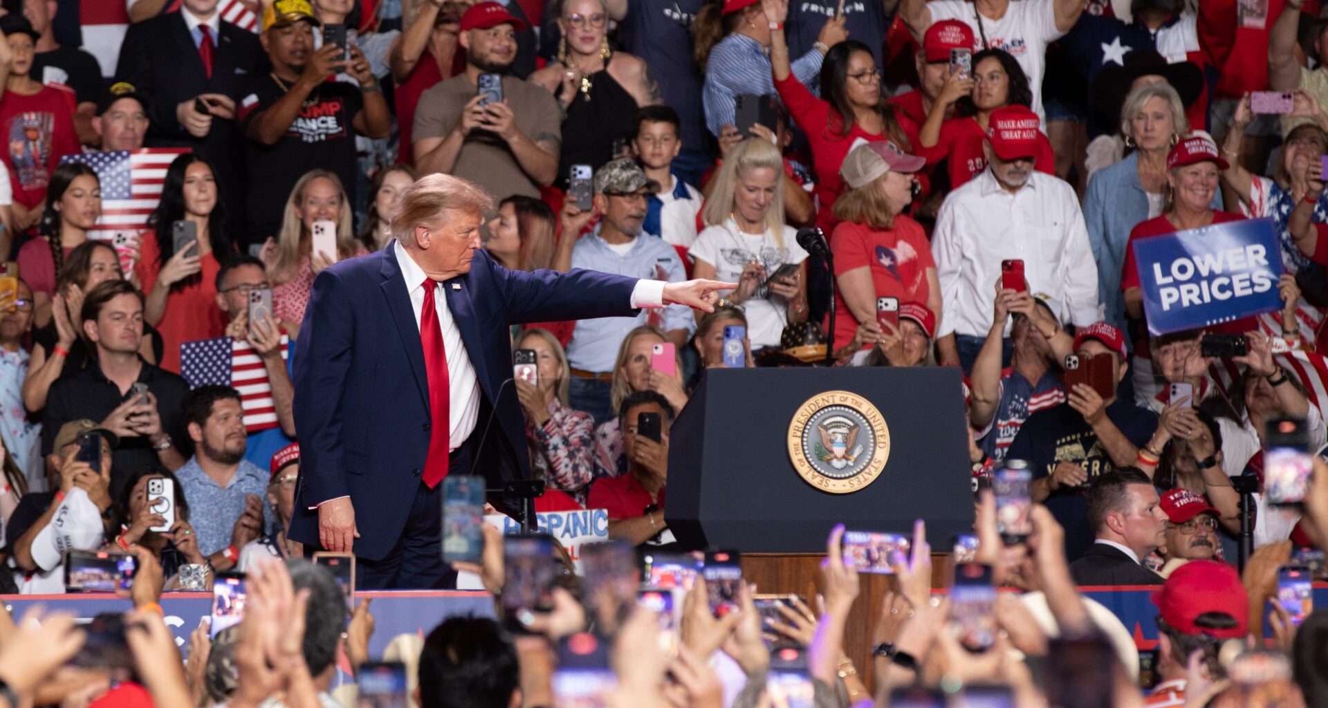 Trump rallies in San Antonio to coax Republicans to hold the line