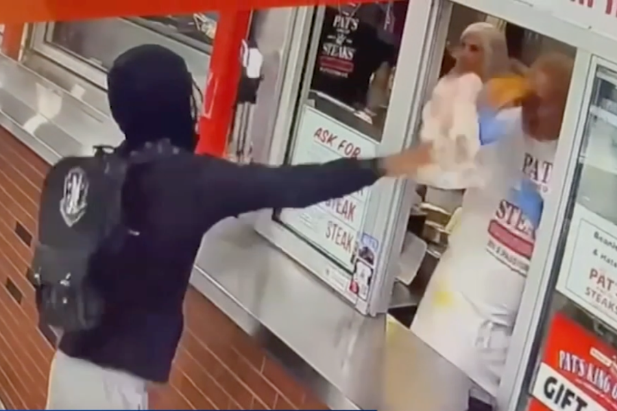 A content creator accused of throwing a cheesesteak at Pat’s King of Steaks manager in South Philadelphia was charged with harassment after reportedly telling police he throws food at employees when he dislikes it