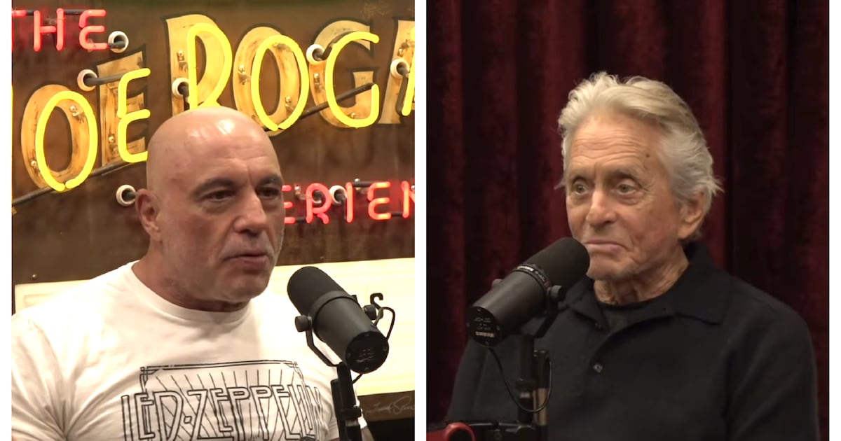 Joe Rogan Cornered by Michael Douglas on Break With Trump