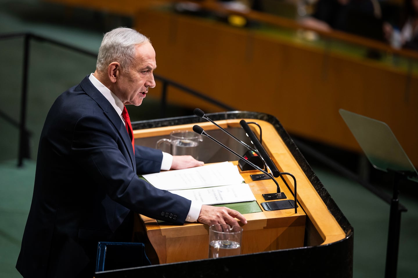 Israeli Prime Minister Benjamin Netanyahu spoke during the 81st session of the United Nations General Assembly, Sept. 24.
