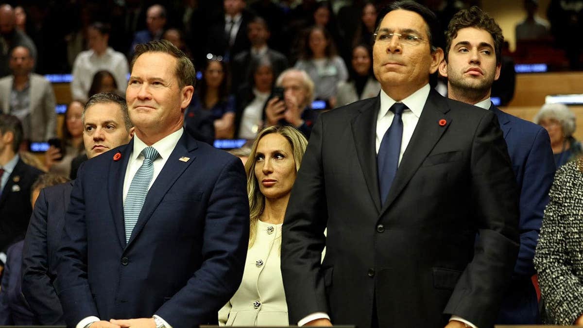 Israeli Ambassador Danny Danon and U.S. Ambassador Mike Waltz attend Israel’s Oct. 7 commemoration at U.N.