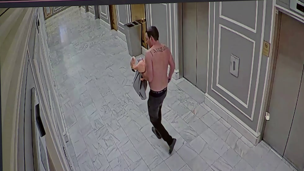 Video of Mitchell Fairbarn, the man accused of stealing a flamingo from a Las Vegas Strip...