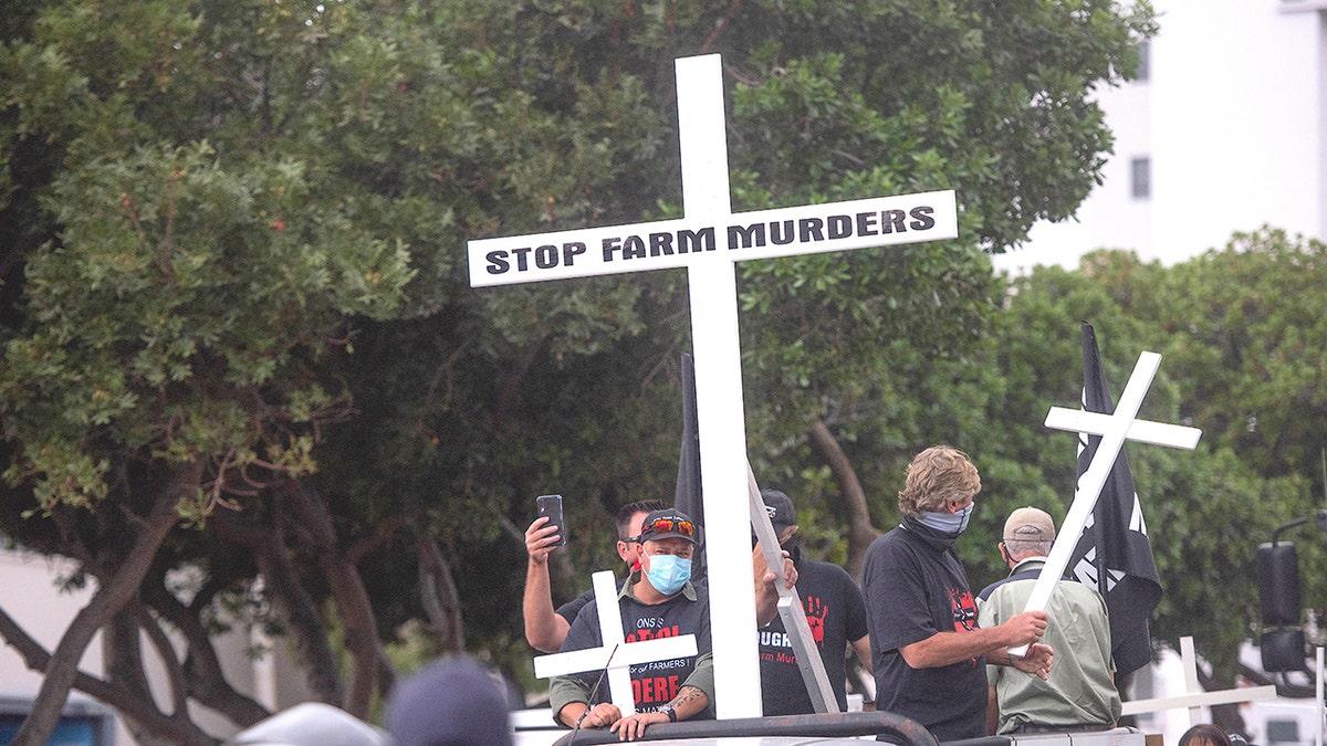 Farmers protesting in Cape Town