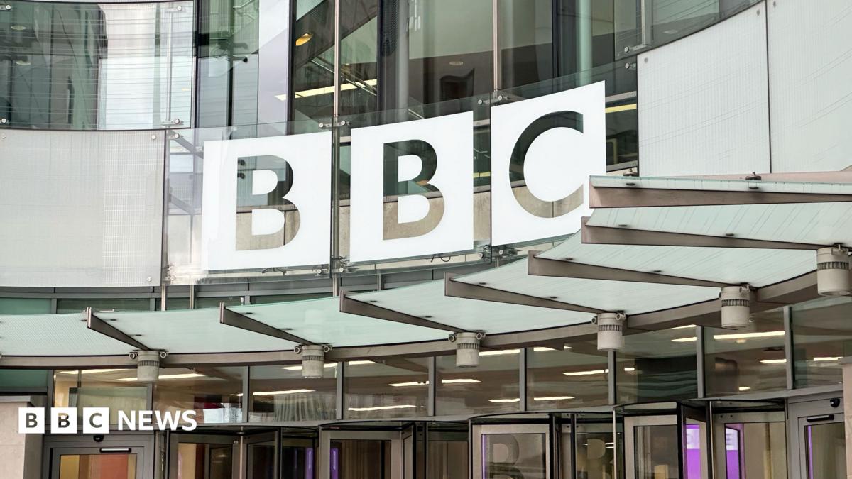 BBC sign outside of the National broadcasting House in London