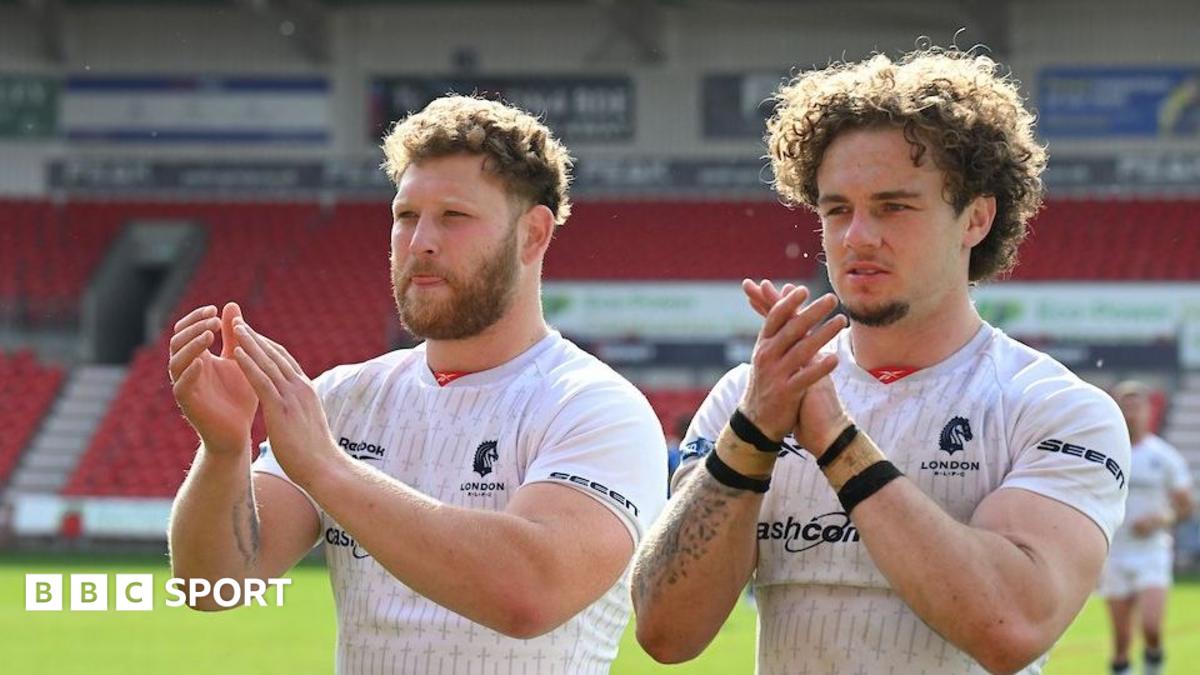 London Bronco's Lewis Bienek and Elliot Wallis