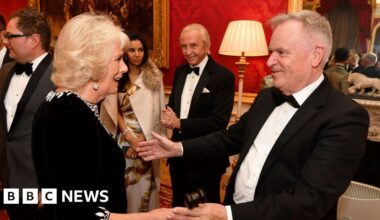 Jeffrey Archer: Queen Camilla pays tribute to 'irrepressible' author and former politician - BBC