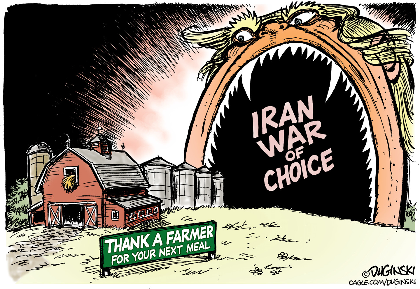 Political cartoon