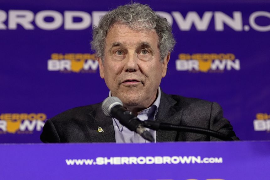 Democratic Ohio Senate candidate Sherrod Brown speaks at a primary election night campaign event in Cleveland, Tuesday, May 5, 2026.