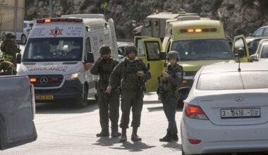 Israel closes West Bank city after at least five Israelis wounded in shooting attack