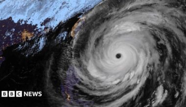 Typhoon Champi roars towards Taiwan, Japan and China bringing heavy rain and wind