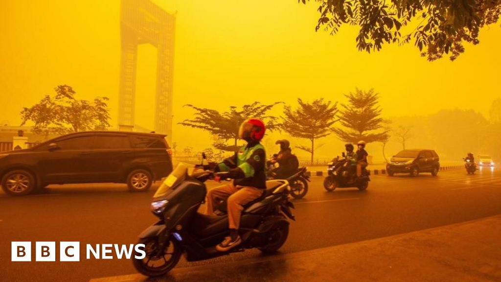 Desperate to clear toxic haze, Indonesia douses its skies with dry ice - BBC