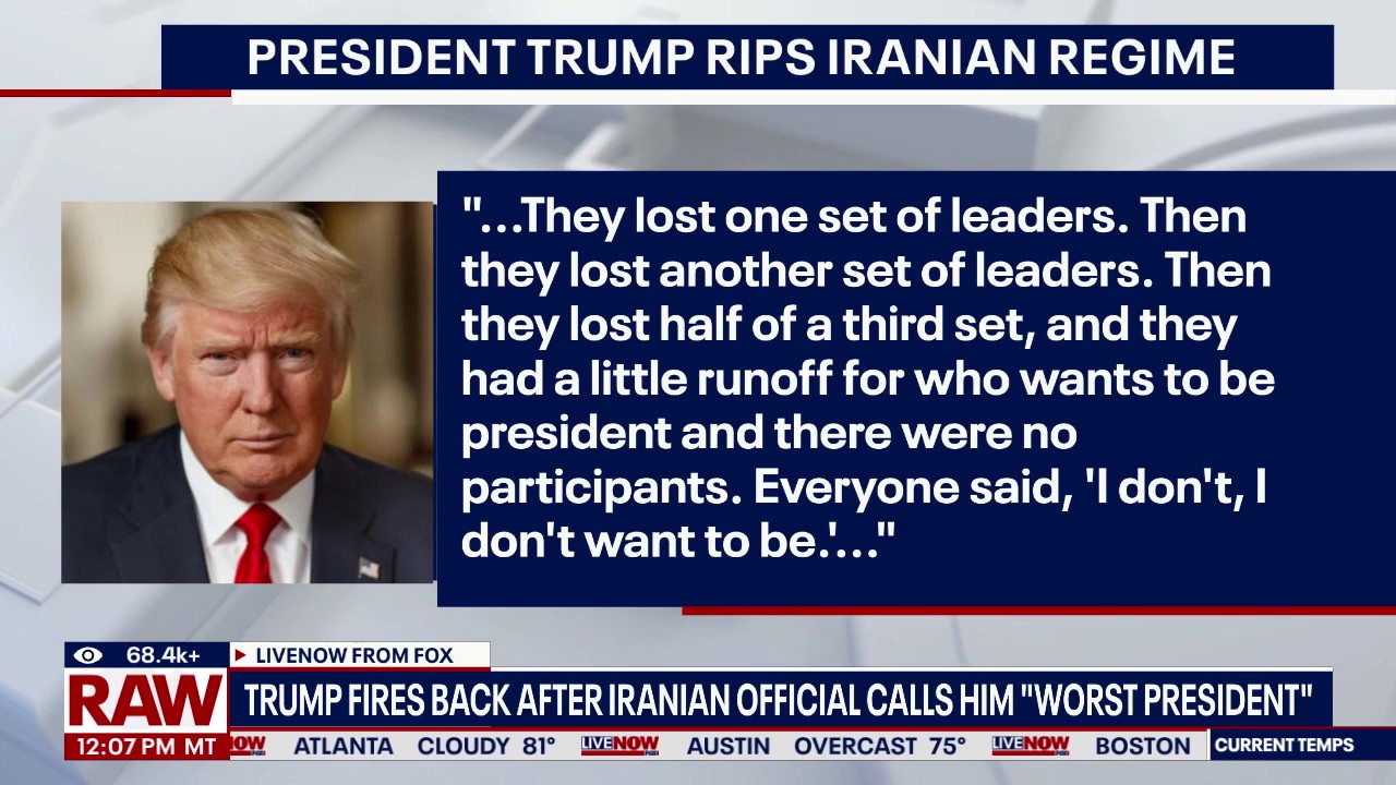 US-Iran conflict: Trump fires back at Iranian official