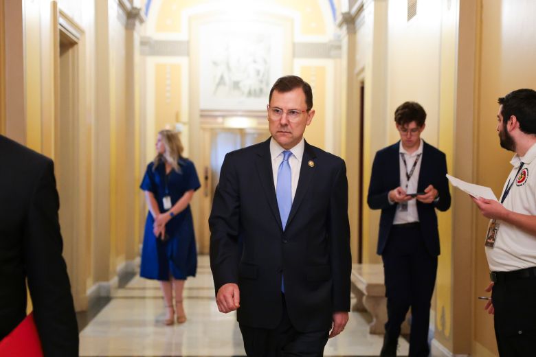 Rep. Thomas Kean Jr. departs the US Capitol on June 30, 2026.
