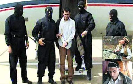 Jundallah leader Abdolmalek Rigi following his arrest by Iranian authorities on February 23, 2010.