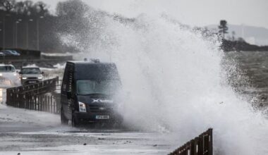 Storm Boelo latest: Hundreds of flights cancelled as 80mph winds batter UK and ‘danger to life’ warnings issued