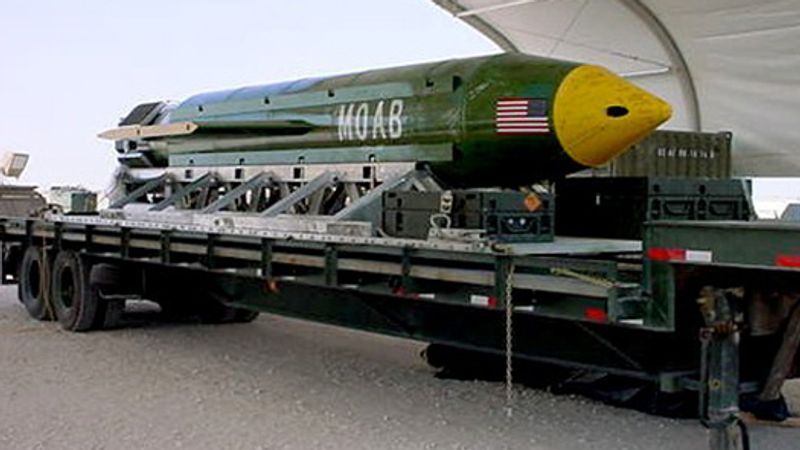 A Massive Ordnance Air Blast (MOAB) weapon (Department of War)