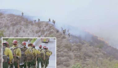 Bike Fire erupts in LA County's Santa Clarita as homes evacuated