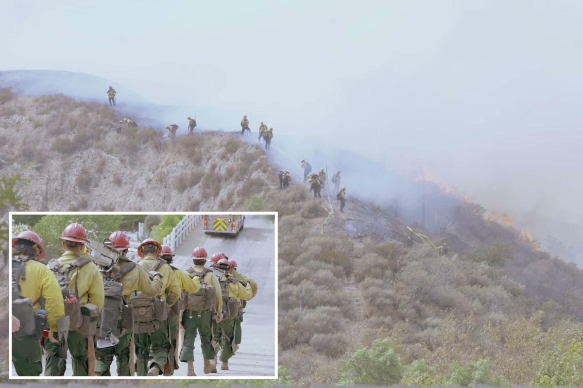Bike Fire erupts in LA County's Santa Clarita as homes evacuated