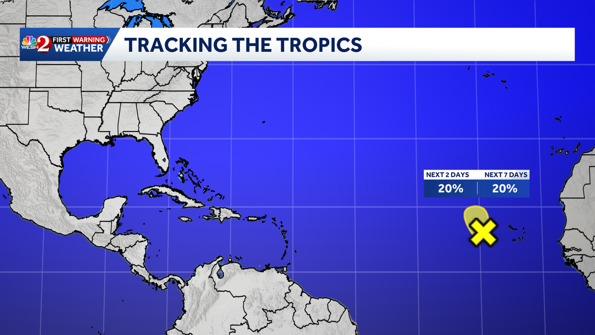 NHC monitors Atlantic disturbance near Cabo Verde