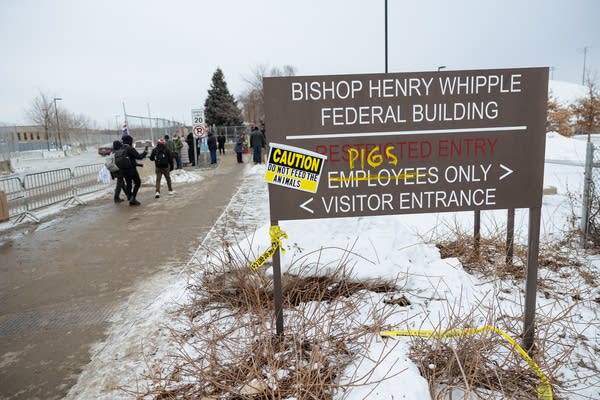 Bishop Henry Whipple Federal Building sign