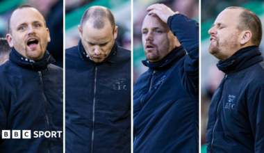 Hibernian manager Marink Reedijk