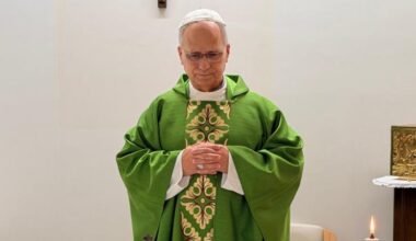 First images of Pope Leo released since lung surgery as he celebrates mass in makeshift chapel