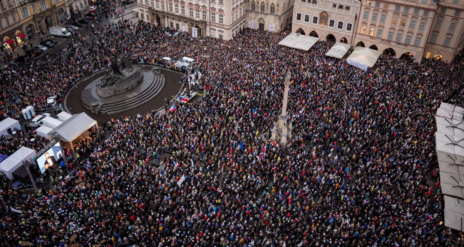 Thousands protest in Prague against public media funding reforms | Politics News