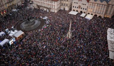 Thousands protest in Prague against public media funding reforms | Politics News